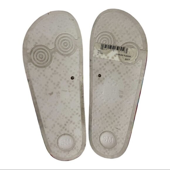 NEW Steve Madden Tie Dye‎ Sandals Sofi Printed Size 10 Slip On Slides Bohemian - Picture 7 of 8
